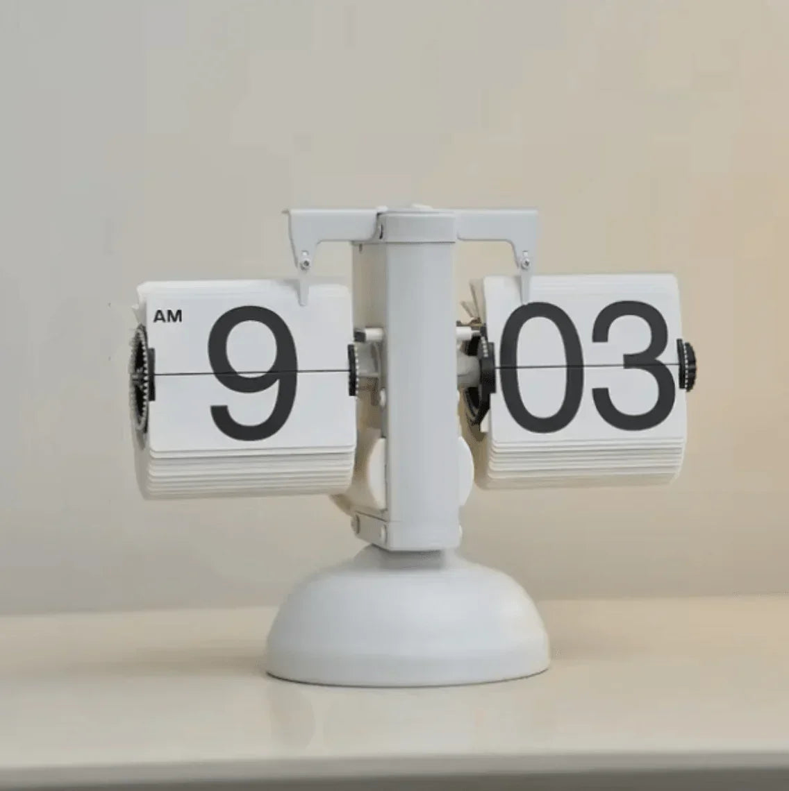 White Flip Page Table Clock