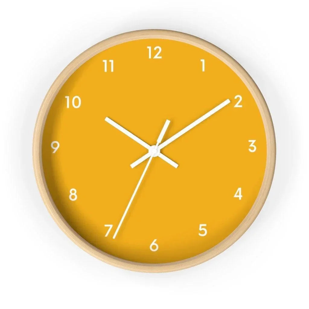 Yellow Wall Clock