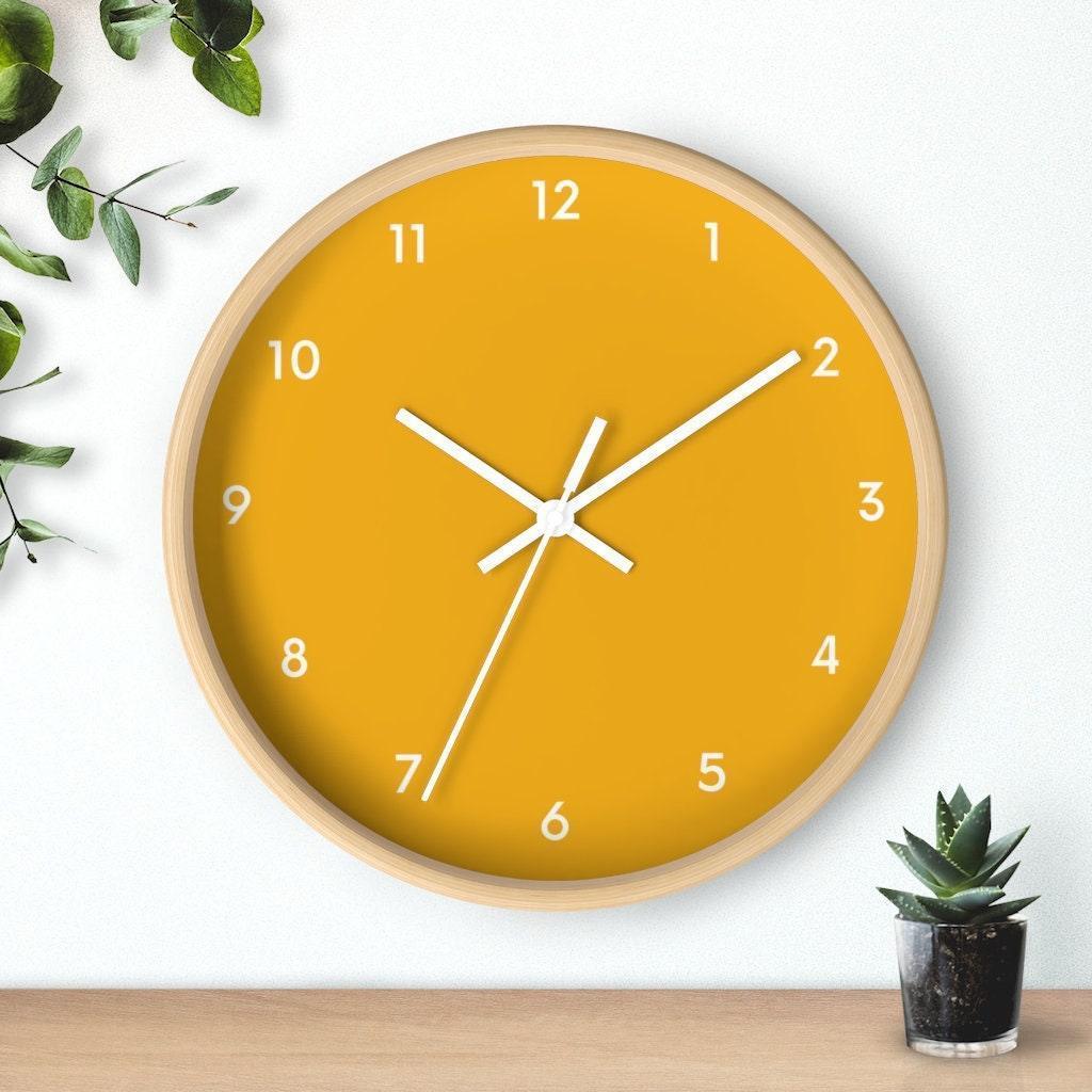 Yellow Wall Clock