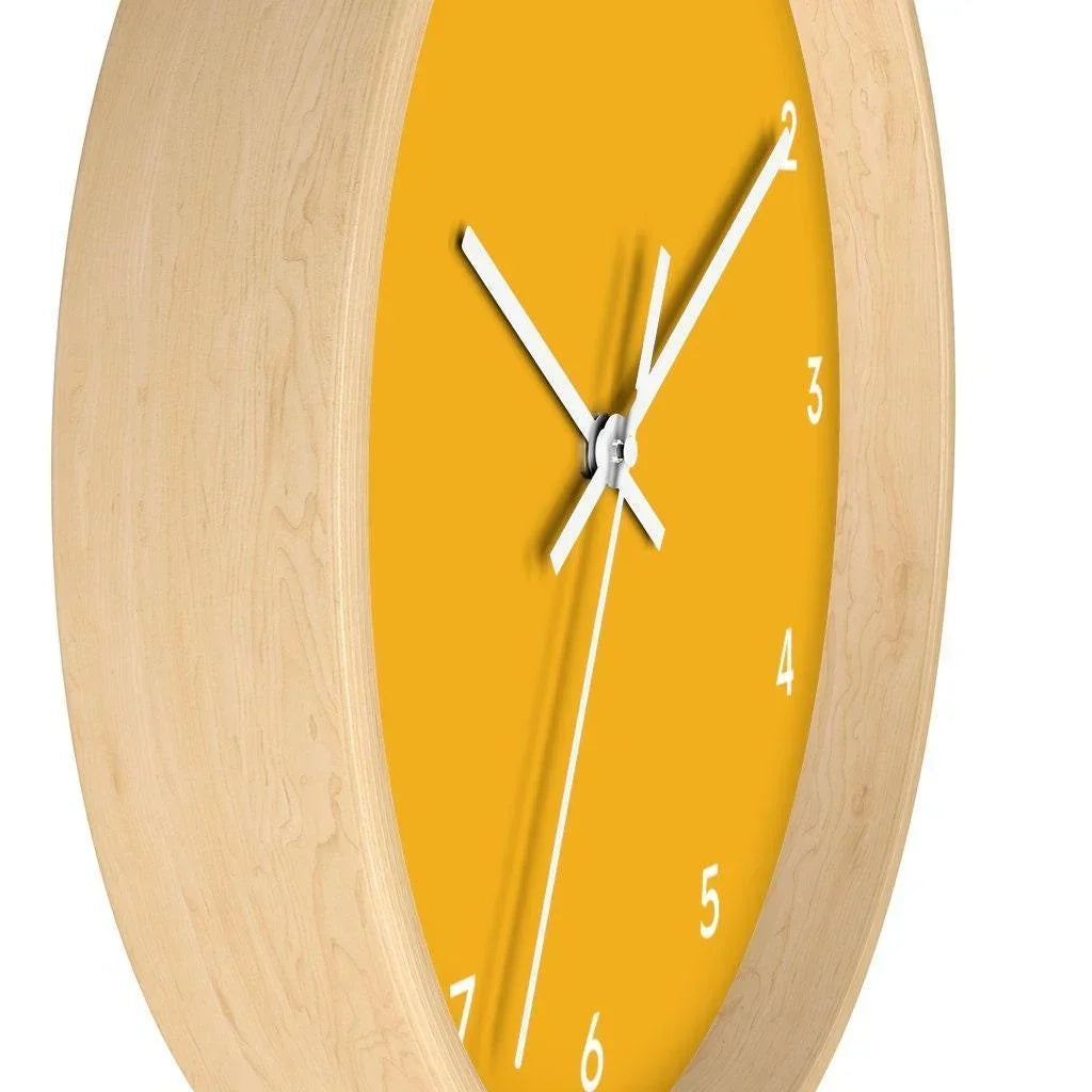 Yellow Wall Clock