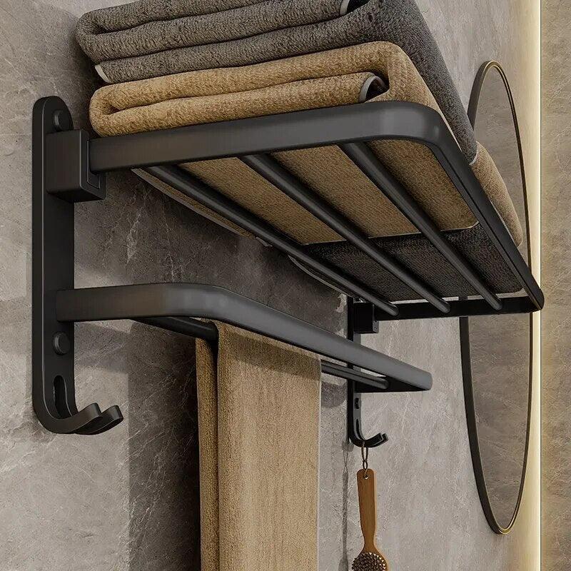 Matte Black Towel Holder