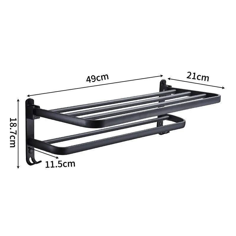 Matte Black Towel Holder