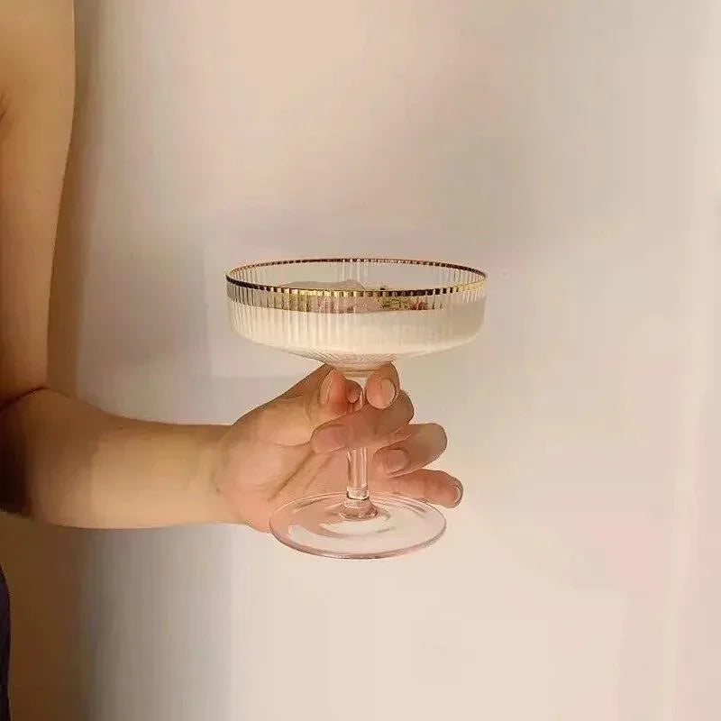 Drink Glasses with Gold Rims