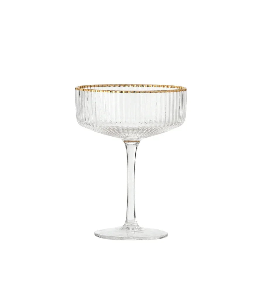 Drink Glasses with Gold Rims