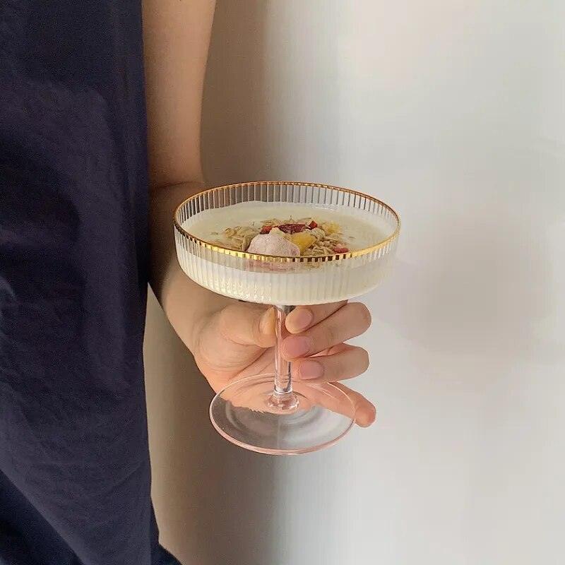 Drink Glasses with Gold Rims