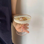Drink Glasses with Gold Rims